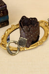 Chestnut Retro Hollow Disc Wide Belt