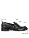 Oglavia Studs Embellished Leather Loafers