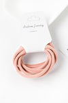 Peach Blossom Minimalist Hair Tie 6pcs/set