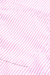 Pink Striped Pocket Button Up Plus Size Shirt