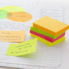 70 Ct. 1.5" X 2" Neon Stick On Notes (4/Pack) - Sticky Notes
