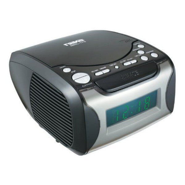 Naxa Dual Alarm Clock Radio w CD Player & USB