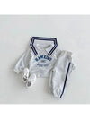 Cocoa Yacht Club Casual Sailor Collar Top + Pants 2pcs