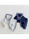 Cocoa Yacht Club Casual Sailor Collar Top + Pants 2pcs