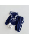 Cocoa Yacht Club Casual Sailor Collar Top + Pants 2pcs