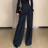 Cocoa Yacht Club Black Design Wide-Leg Pants