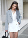 Cocoa Yacht Club Wide Shoulder Blazer