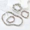 Cocoa Yacht Club Silver Irregular Bracelet & Necklace Jewelry Set