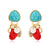 Cocoa Yacht Club Turquoise Shell Tassel Earrings