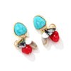 Cocoa Yacht Club Turquoise Shell Tassel Earrings