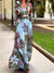 Cocoa Yacht Club Floral Shirt & High Waist Long Skirt