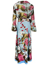 Cocoa Yacht Club Floral Shirt & High Waist Long Skirt