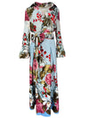 Cocoa Yacht Club Floral Shirt & High Waist Long Skirt