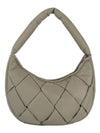 ecostitch Puffy Woven Hobo Shoulder Bag