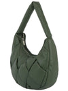 ecostitch Puffy Woven Hobo Shoulder Bag