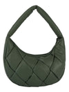 ecostitch Puffy Woven Hobo Shoulder Bag