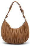 Chevron Quilted Shoulder Bag Hobo