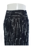 Loose String Abstract Denim Skirt