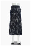 Loose String Abstract Denim Skirt