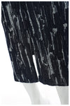 Loose String Abstract Denim Skirt