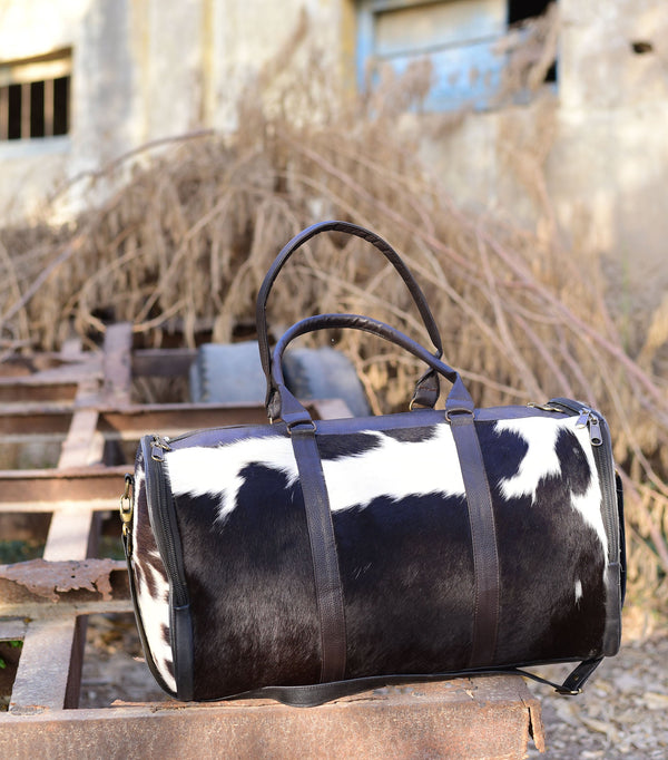 Black and White Overnight Bag