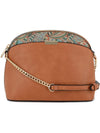 Paisley Accent Small Dome Crossbody Bag