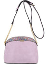 Paisley Accent Small Dome Crossbody Bag