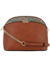 Paisley Accent Small Dome Crossbody Bag