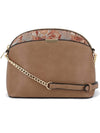 Paisley Accent Small Dome Crossbody Bag