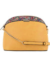 Paisley Accent Small Dome Crossbody Bag