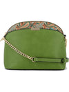 Paisley Accent Small Dome Crossbody Bag