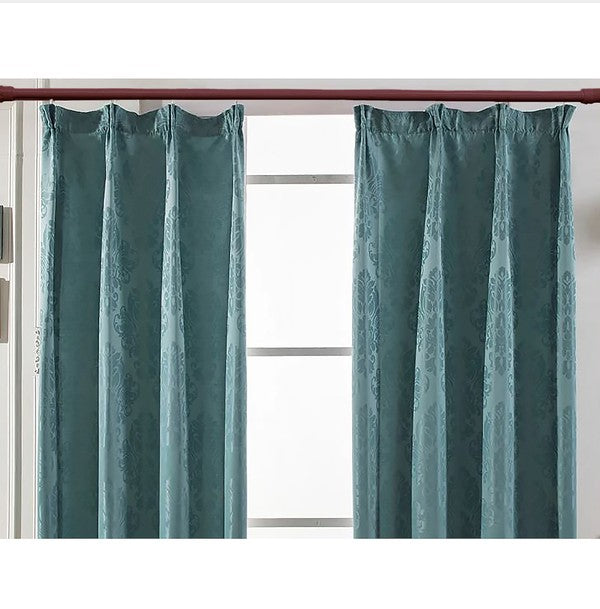 Burgundy Adjustable Tension Curtain Rod 41-76 in.