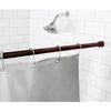 Burgundy Adjustable Tension Curtain Rod 41-76 in.