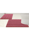 2PC Rose Soft Cozy Plush Chenille Bath Mat Set