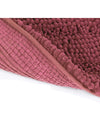 2PC Rose Soft Cozy Plush Chenille Bath Mat Set