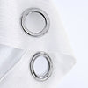 White Sheer Window Grommet Curtain Set