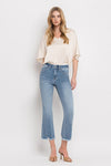 High Rise Crop Flare Jeans