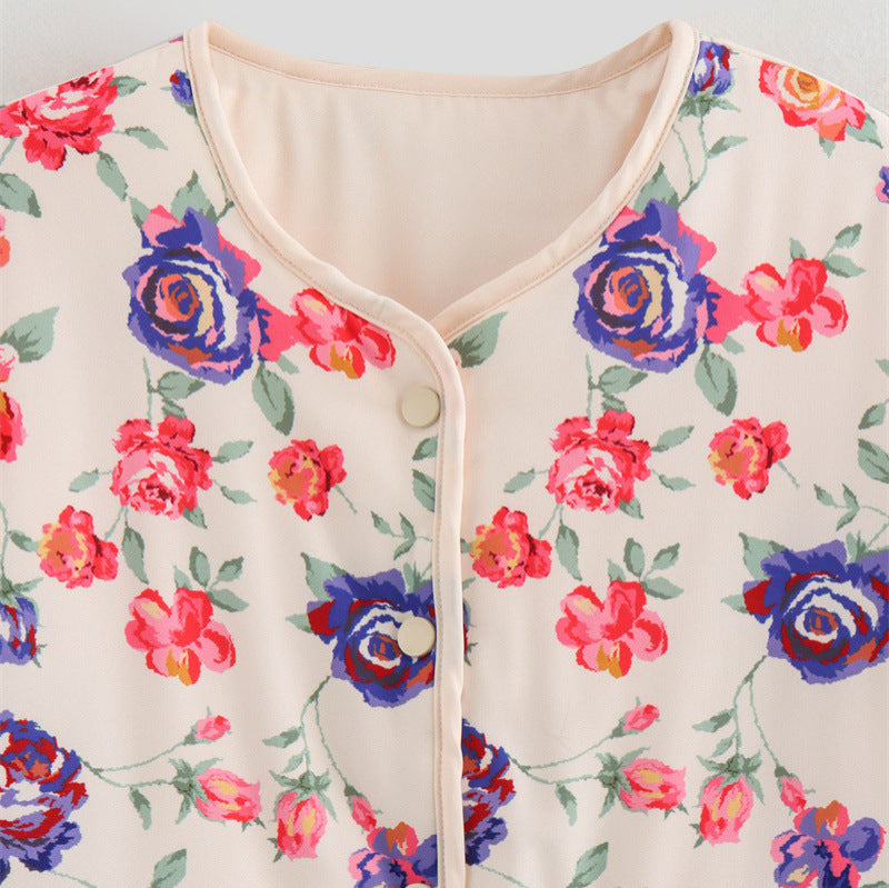 Cocoa Yacht Club Retro Floral Jacket