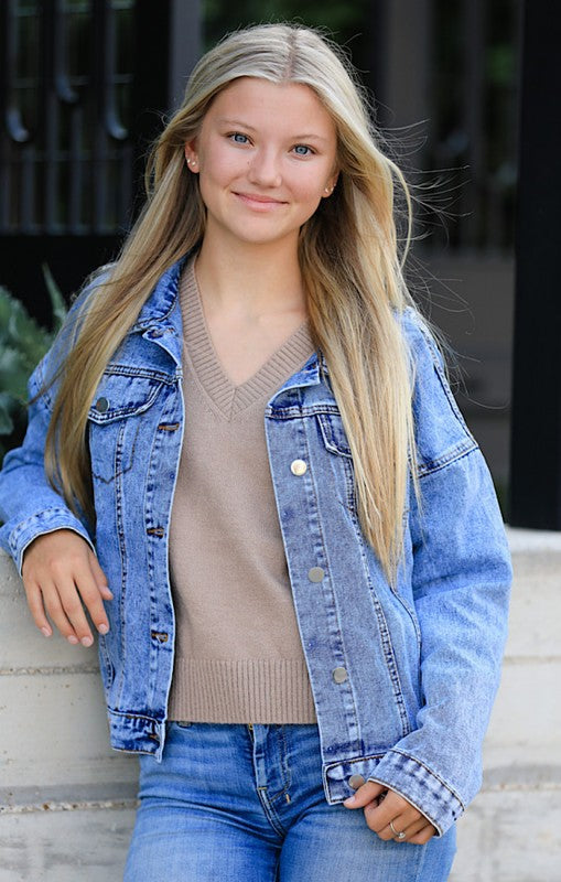 Fringed Denim Jacket