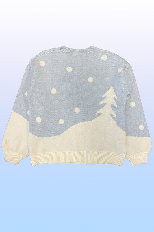 Snow day knit sweater
