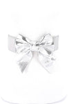 Metallic Bow Tie Elastic Belt