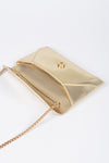 Convertible Metallic Envelope Clutch