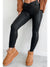 Black V Crossover High Waist Pocketed Leggings