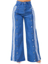 WOMEN FASHION CASUAL STYLE DENIM PANTS