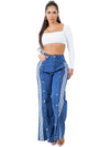 WOMEN FASHION CASUAL STYLE DENIM PANTS