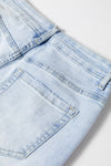 Beau Blue Vintage Light Wash Distressed Flare Jeans