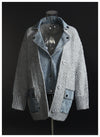 Denim Shirt Coat Faux Two Pieces