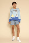 Dolphin knit sweater