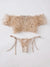 Lingerie Bra Suit Cute Girl Bronzing Heart Triangle Cup Thin Sexy Lingerie without Steel Ring