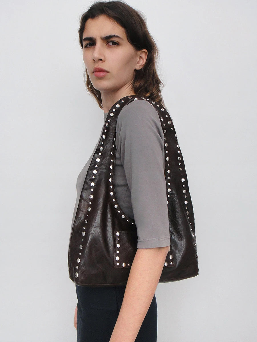 Cocoa Yacht Club Retro Rivet Shoulder Bag